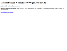 Tablet Screenshot of gitarrissimo.de